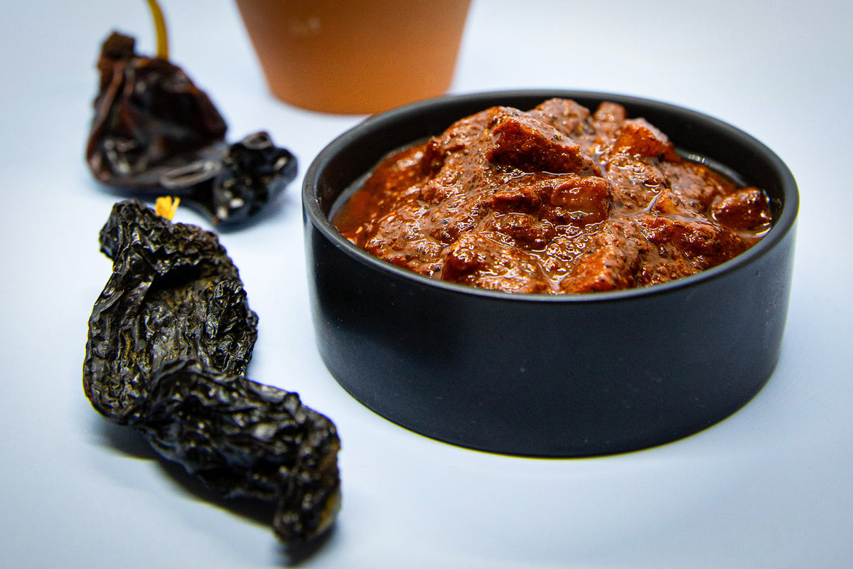 Gebacken Aubergine mit Mole Sauce | Rezept | Señor Lopez Food