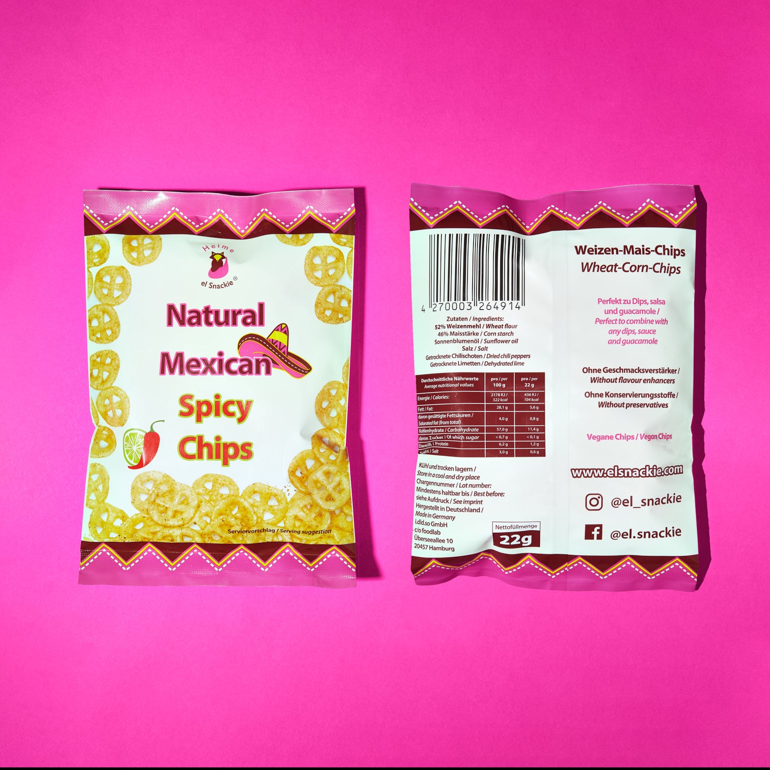 el Snackie Spicey Chips 22 g