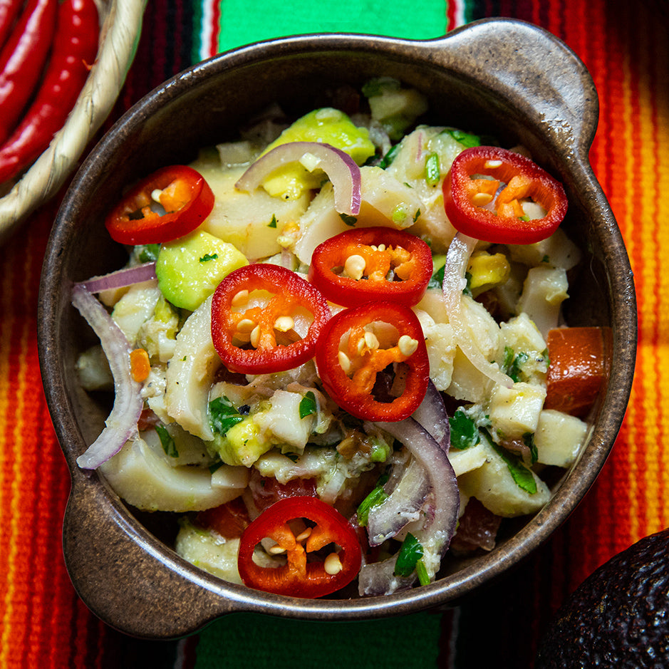 Mexikanische Vegane Vorspeise Palmherzen Ceviche