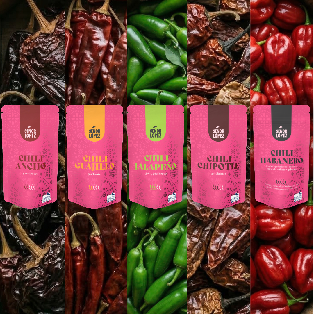 Set de condimentos de chile: Los mejores chiles de Señor López