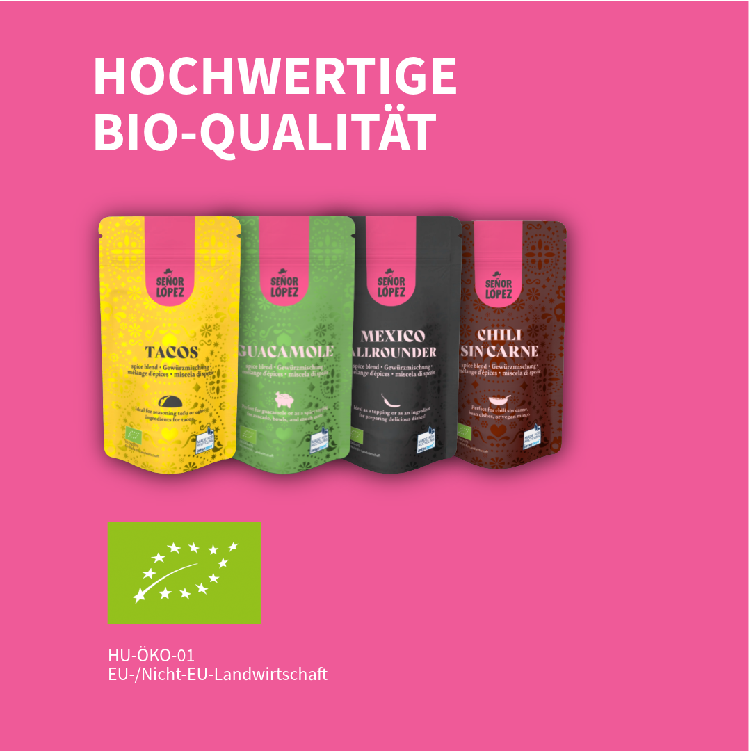 Set #6: 4 Mexikanische Bio Gewürzmischungen