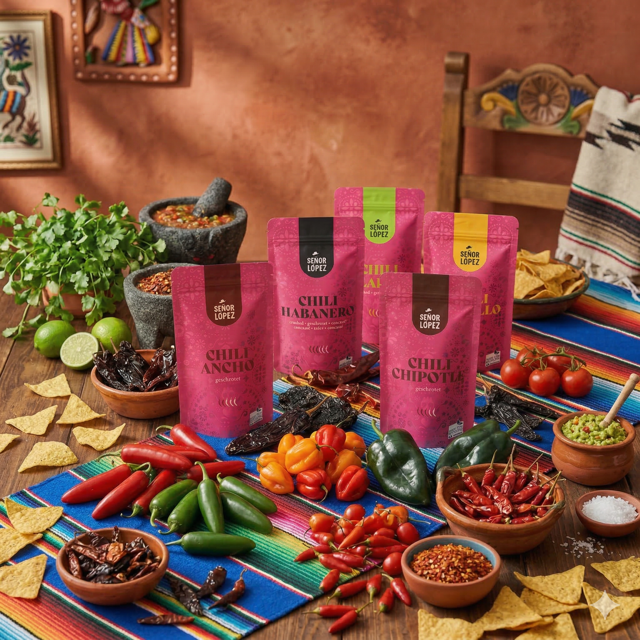 Set de condimentos de chile: Los mejores chiles de Señor López