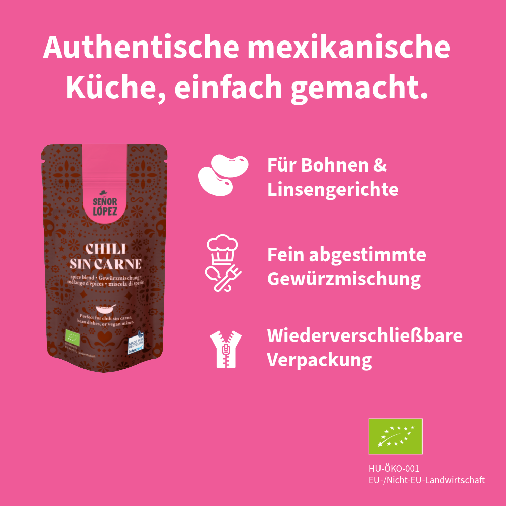 Señor López Bio Chili Sin Carne Gewürzmischung 30 g